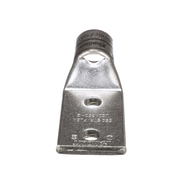 One-Hole Compression Lug, 1 to 2 in Stud, Standard Barrel, Copper, Black